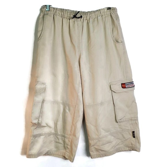 womens cargo shorts elastic waist